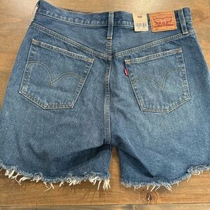 Levi's Women's 501 Button Fly 100% Cotton High-Rise Denim Shorts NWT